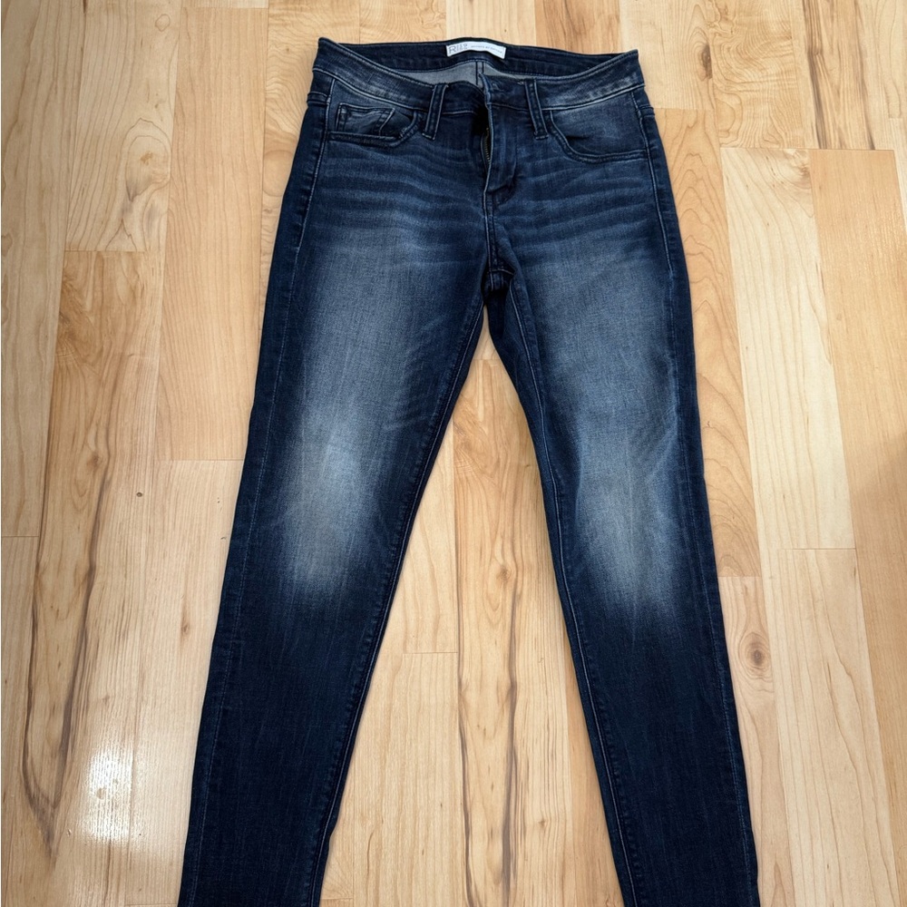 Women's Dark Blue Skinny Jeans - Classic Stretch Denim
